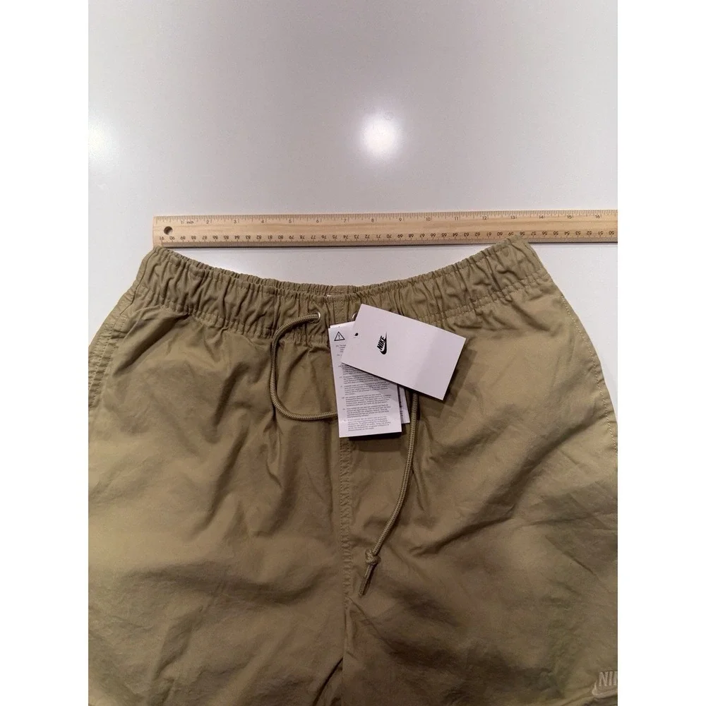 Nike Club Flow Wash Shorts HJ1946-297 Parachute Beige Mens Small NWT